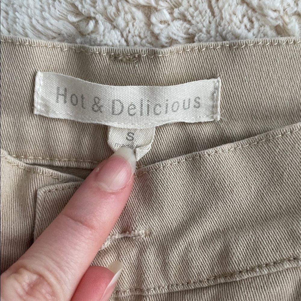 Hot & Delicious Tan Cargo Jogger Pants - Picture 2 of 3